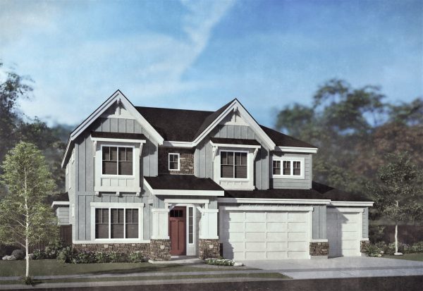 Ballybunion B - 2 Story House Plans in Meridian ID