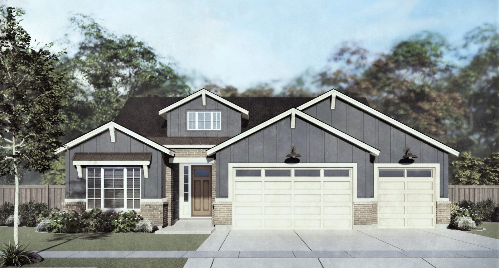 Dartmouth - Single Story House Plans in Meridian ID