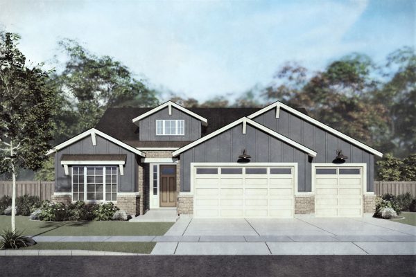 Dartmouth - Single Story House Plans in Meridian ID