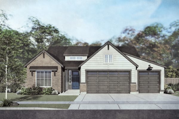 Dartmouth - Single Story House Plans in Meridian ID