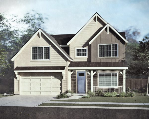 Lakeview Elv B - 2 Story House Plans in Nampa ID