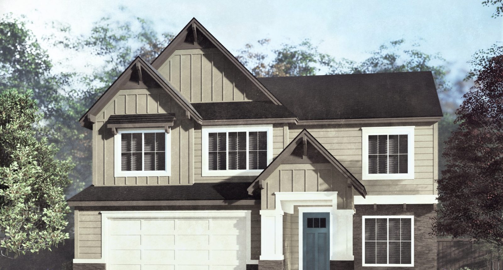 Marquette - 2 Story House Plans in Meridian ID