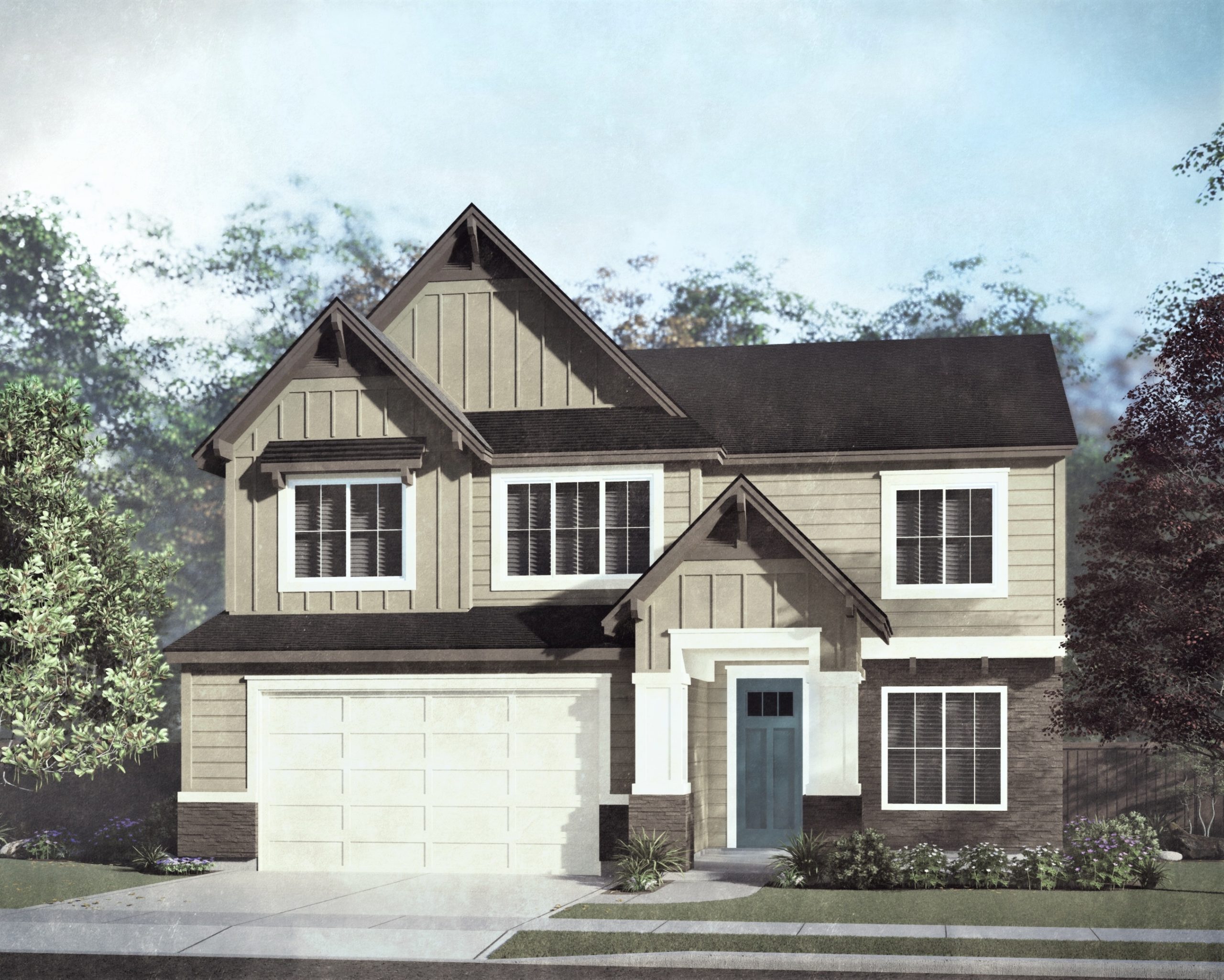 Marquette - 2 Story House Plans in Meridian ID