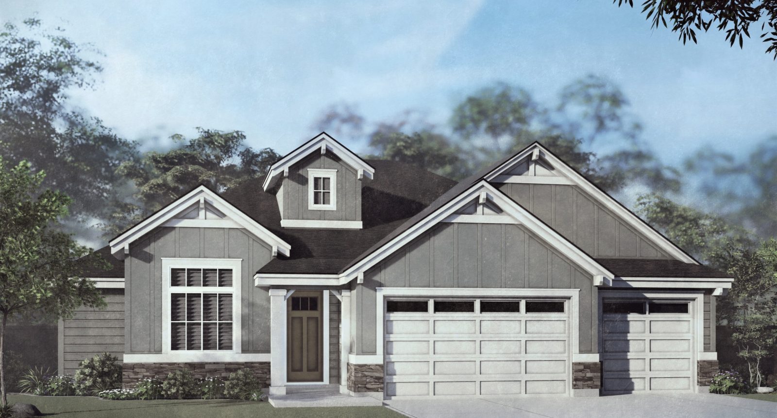 RIVERSIDE - Single Story House Plans in Meridian ID