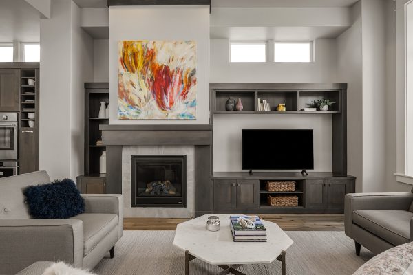 Summer Sun Living Area - 2 Story House Plans in Meridian ID