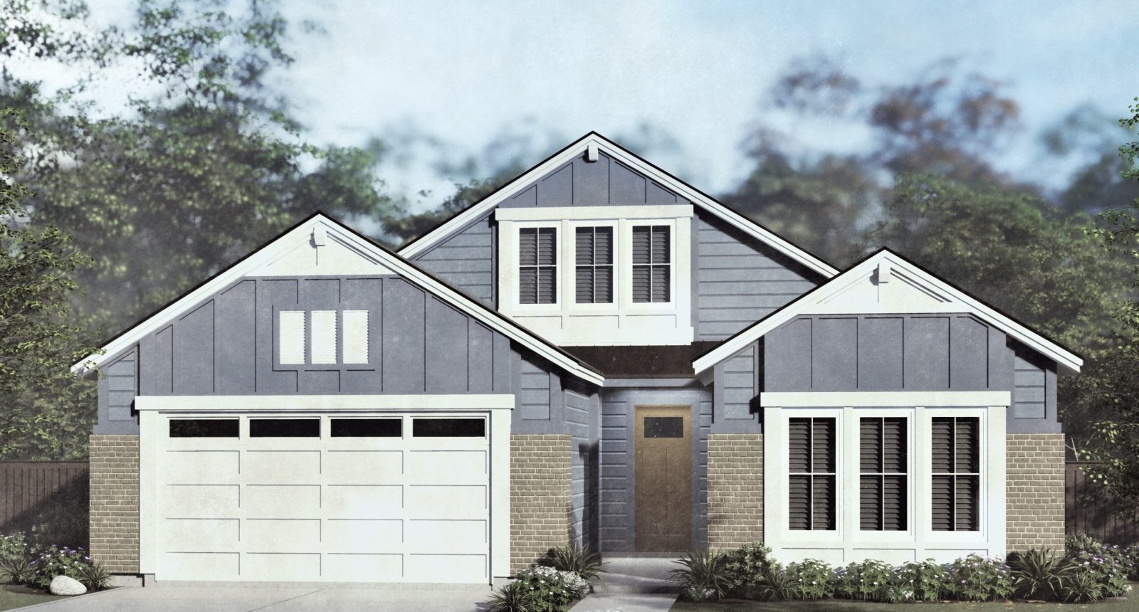 Southport - 1.5 Story House Plans in Meridian ID