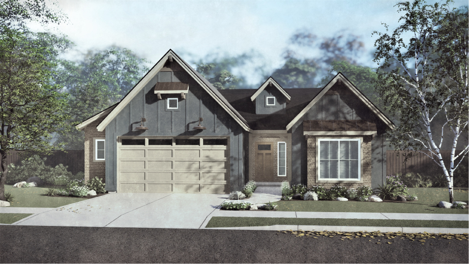 Timberstone A - Single Story House Plans in Nampa ID