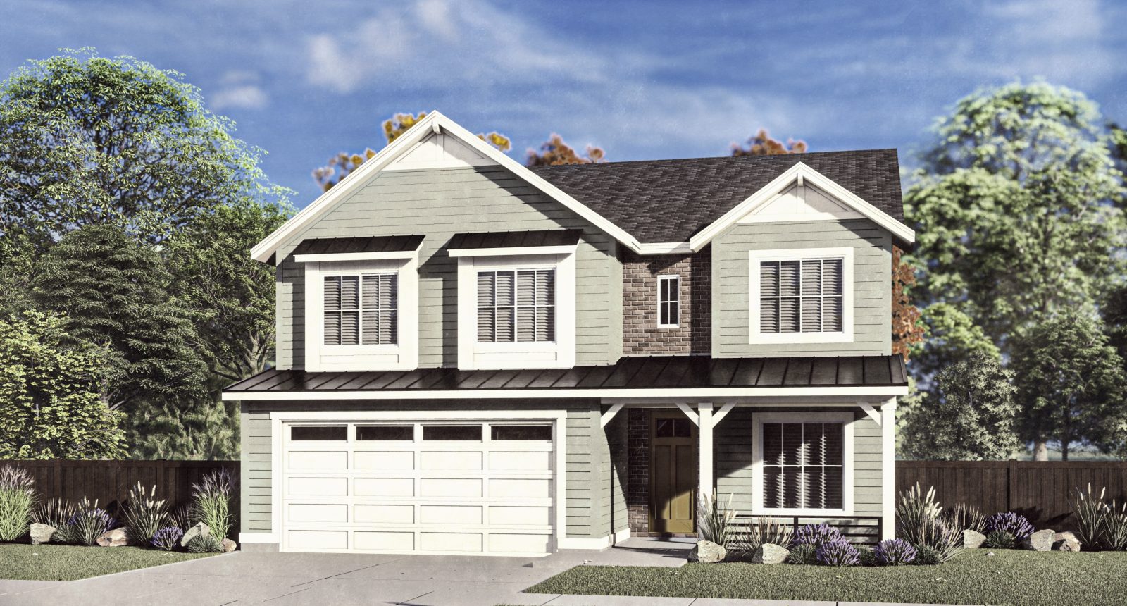 Fairview - 2 Story House Plans in Meridian ID