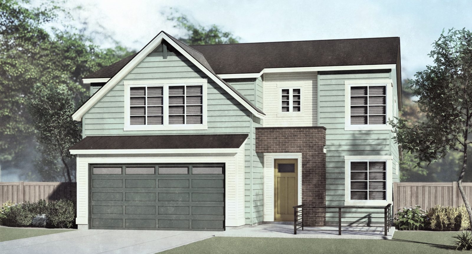 Fairview B - 2 Story House Plans in Meridian ID