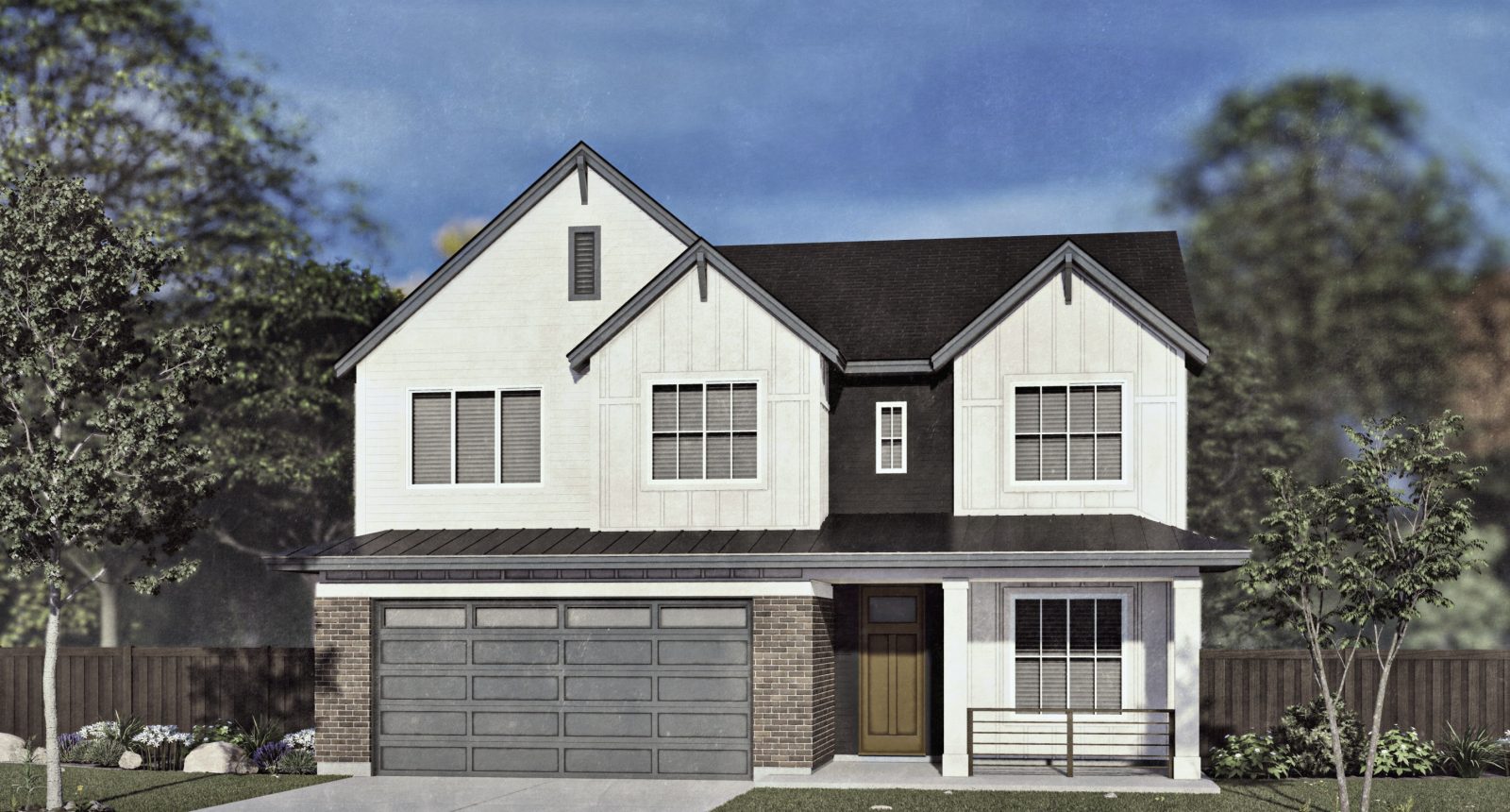 Fairview C - 2 Story House Plans in Meridian ID