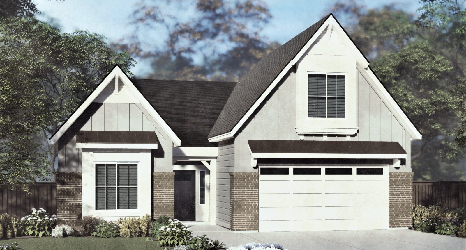 Ridgecrest B - 1.5 Story House Plans in Nampa ID