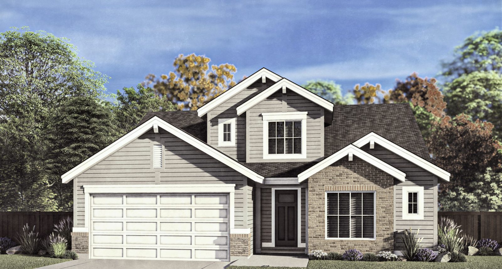 Galloway - 2 Story House Plans in Meridian ID