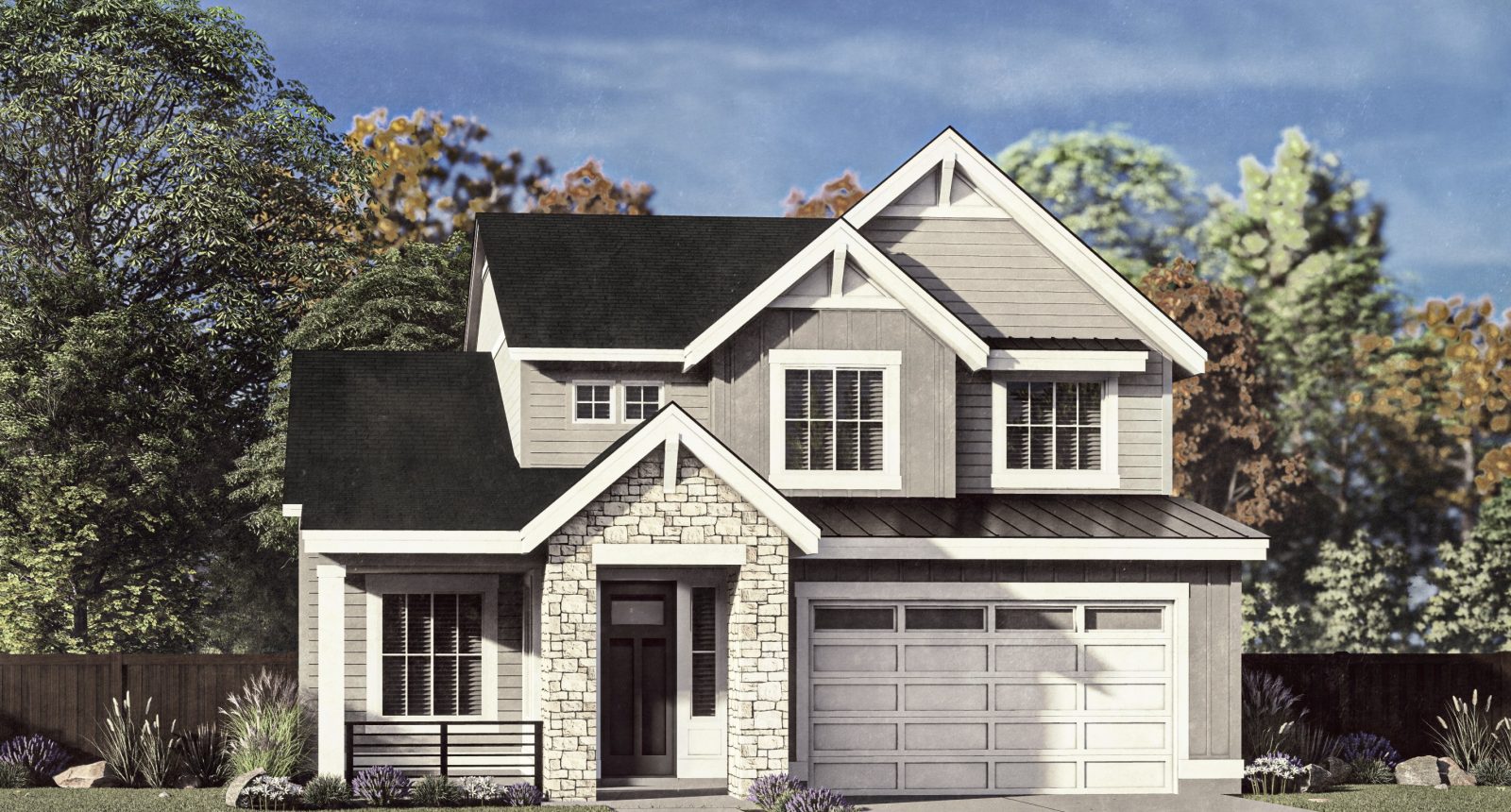 Hudson A - 2 Story House Plans in Meridian ID