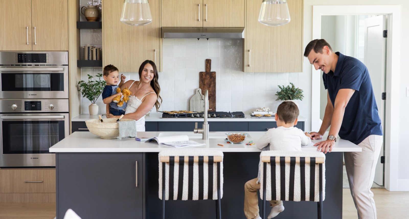 family living in brighton home