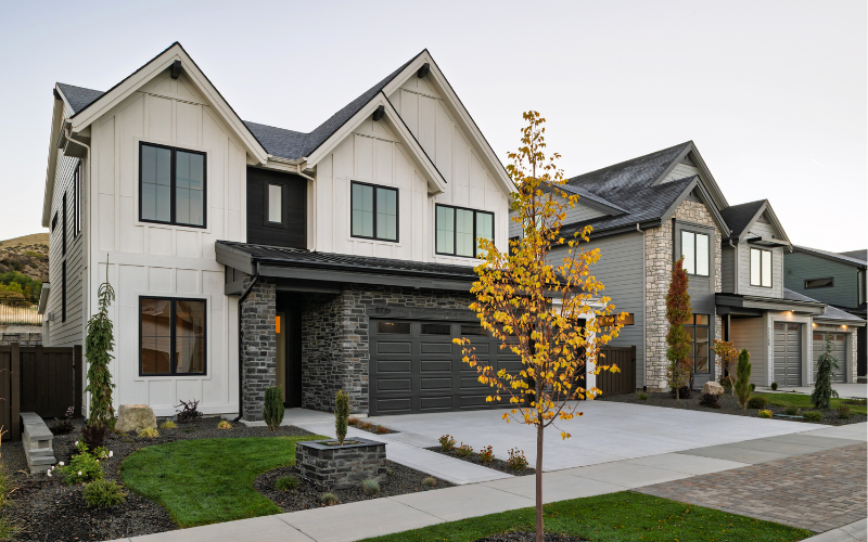 Exterior of two Brighton homes